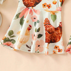 Skeleton with Flowers Toddler Jumpsuit main image 1