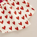 Valentine's Day Hearts Skirt Toddler Set