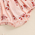 Long Sleeve Candy Cane Baby Romper   