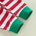 My First Christmas Striped Baby Set Holiday The Trendy Toddlers 