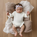 Long Sleeve Solid Knit Baby Romper