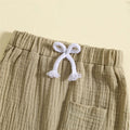 Solid Muslin Baby Pants Pants The Trendy Toddlers 