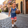 Sleeveless 250th Anniversary Baby Set Sets The Trendy Toddlers 