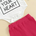 Miss Steal Your Heart Flared Pants Baby Set   