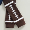 Long Sleeve Daddy Football Baby Set   