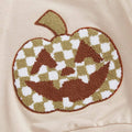 Long Sleeve Checkered Pumpkin Baby Set