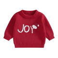 Christmas Knitted Toddler Sweater Red 6-9 M