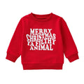 Merry Christmas Ya Filthy Animal Baby Sweatshirt Holiday The Trendy Toddlers 