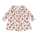 Long Sleeve Halloween Pumpkins Toddler Dress   