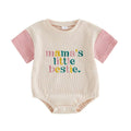 Short Sleeve Mama's Little Bestie Baby Bodysuit Pink 0-3 M