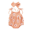 Pink Daisy Baby Romper