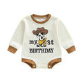 My First Birthday Western Baby Bodysuit