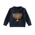 Hanukkah Knit Toddler Sweater