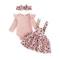 Long Sleeve Leopard Skirt Baby Set Sets The Trendy Toddlers Pink 0-3 M 