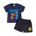 Birthday Pup Short Sleeve Toddler Set   