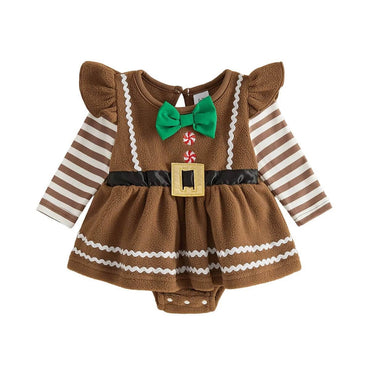 Long Sleeve Gingerbread Baby Romper