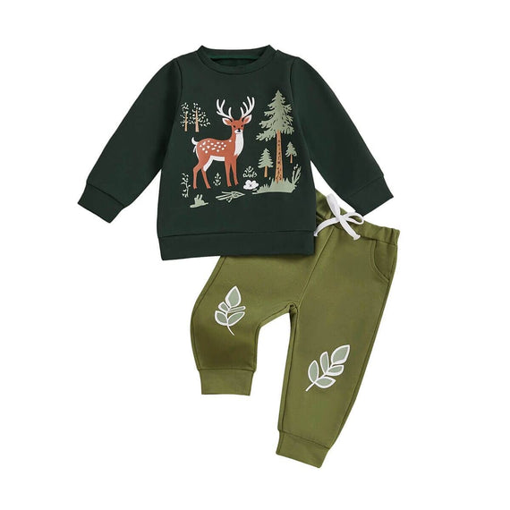 Long Sleeve Woodland Toddler Set