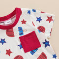 Stars Popsicles Red Shorts Baby Set   