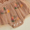 Long Sleeve Gobble Tulle Baby Romper Rompers The Trendy Toddlers 