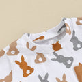 Easter Bunny Brown Shorts Baby Set   