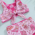 Pink Cowgirl Toddler Swimsuit   