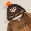 My First Turkey Day Striped Baby Set   