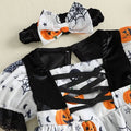 Short Sleeve Spooky Vibes Baby Dress