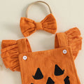 Fly Sleeve Halloween Bows Baby Romper Rompers The Trendy Toddlers 