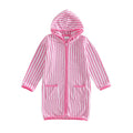Long Sleeve Striped Toddler Bathrobe Swimwear The Trendy Toddlers Pink 2T 