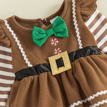 Long Sleeve Gingerbread Baby Romper