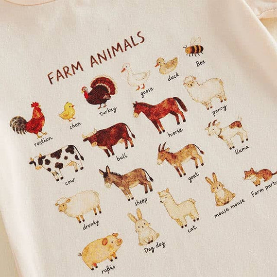 Short Sleeve Farm Animals Baby Set Sets The Trendy Toddlers 