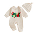 Long Sleeve Christmas Cousin Crew Baby Jumpsuit Beige 3-6 M