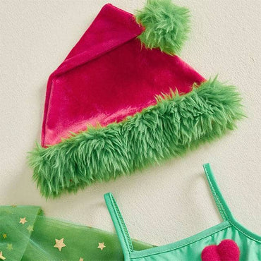 Christmas Heart Tulle Toddler Dress