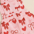 Valentine's Day Suspender Baby Romper