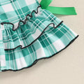 St. Patrick's Day Plaid Flared Baby Jumpsuit