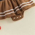 Long Sleeve Gingerbread Baby Romper Rompers The Trendy Toddlers 