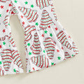 Christmas Tree Flared Pants Toddler Set