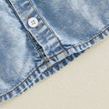 Sleeveless Collar Denim Toddler Dress Dresses The Trendy Toddlers 