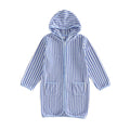 Long Sleeve Striped Toddler Bathrobe Swimwear The Trendy Toddlers Blue 2T 