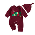 Long Sleeve Christmas Cousin Crew Baby Jumpsuit Red Newborn