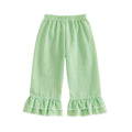 Gingham Retro Flared Toddler Pants Green 9-12 M