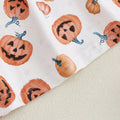 Long Sleeve Halloween Pumpkins Toddler Dress   