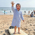 Long Sleeve Striped Toddler Bathrobe Swimwear The Trendy Toddlers 