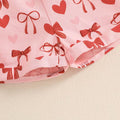 Valentine's Day Suspender Baby Romper