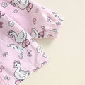 Pink Floral Swan Toddler Jacket