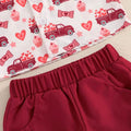 Valentine's Day Gentleman Car Toddler Set