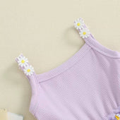 Sleeveless Daisy Tulle Toddler Dress