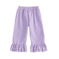 Gingham Retro Flared Toddler Pants Purple 9-12 M