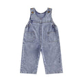 Sleeveless Denim Pockets Toddler Jumpsuit