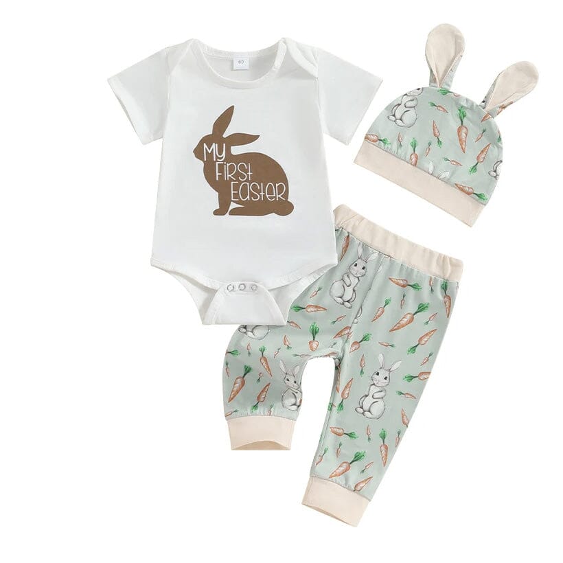 Short Sleeve My First Easter Baby Set   